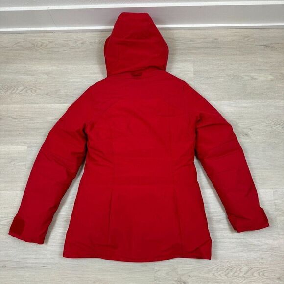 Askov Finlayson Winter Parka Puffer Womens XS Red Cardinal Featherless - Picture 3 of 4